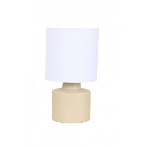 LAMP. MESA CREMA 1L E14 40W 2 PIEZAS