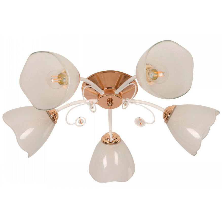 LAMP. TECHO DORADO 5L E27 60W