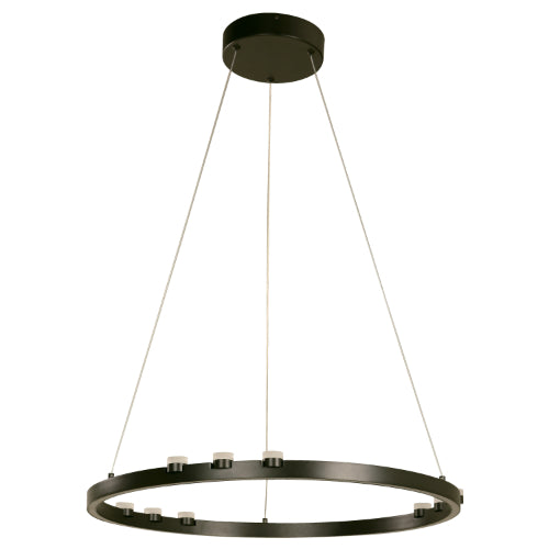 LAMP. LED COLGANTE NEGRO 36W 120-277V 3000K DIMEABLE