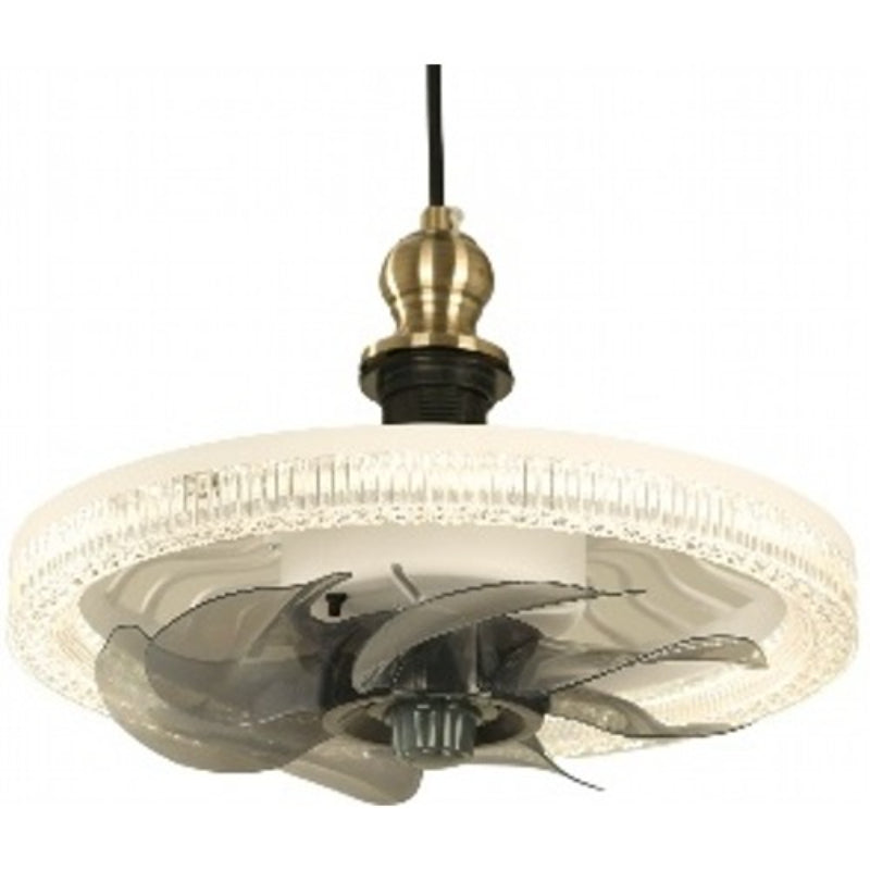 VENTILADOR LED DE TECHO BLANCO 12" DC E27 22W 100-240V 3000K-4000K-6500K CONTROL REMOTO