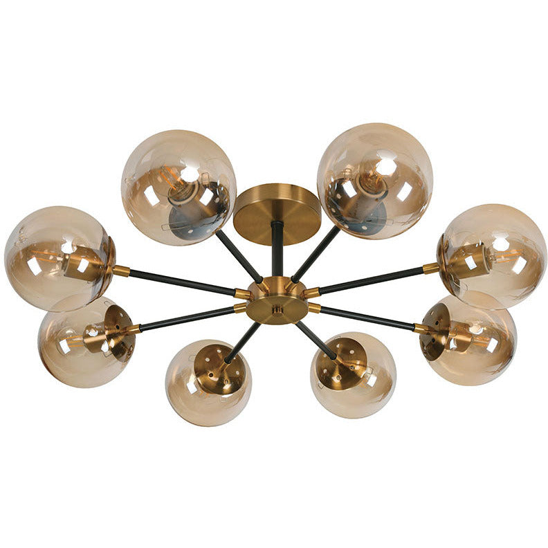 LAMP. TECHO DORADO ANTIGUO 8L E27 40W