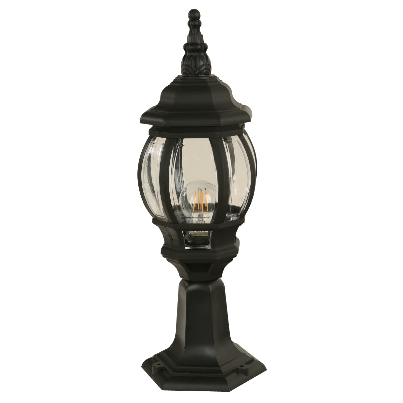 LAMP. EXT. POSTE NEGRO 1L E27 10W