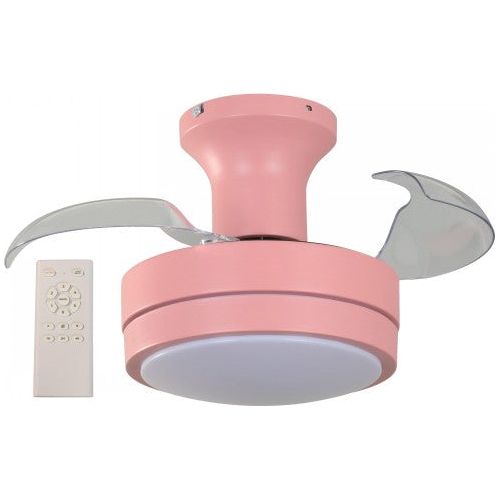 VENTILADOR LED DC MOTOR ROSADO 20W, 3000,4000,6500K