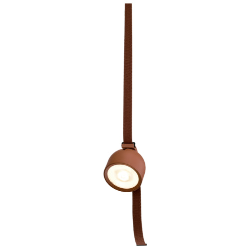 LAMP. LED DE RIEL EN SEMIESFERA TERRACOTA 12W 48V 3000K