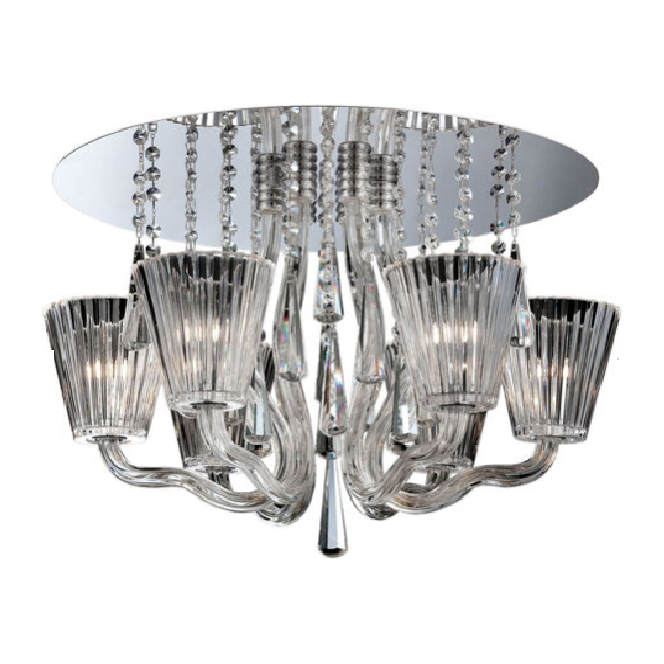 LAMP. TECHO MOUNT CORATO CROMO 6L G9 40W