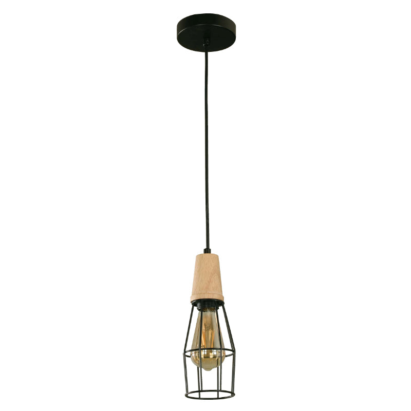 LAMP. TECHO NEGRO 1L E27 60W