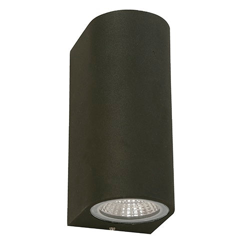 LAMP. LED EXT. PARED NEGRO 2L 3W 85-265V 3000K