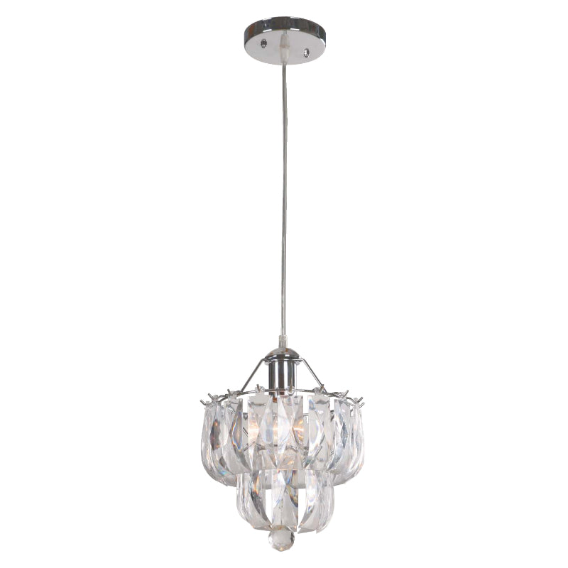 LAMP. COLGANTE CROMO 1L E27 60W