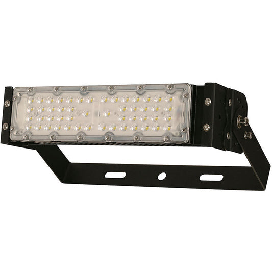 LAMP. LED EXT. REFLECTORA NEGRO 1L 50W 100-277V 6500K