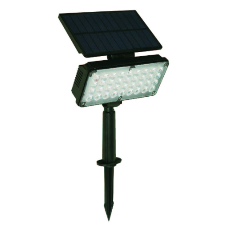 LAMP. EXT. LED ESTACA SOLAR NEGRO 5W 3.7V 3000K