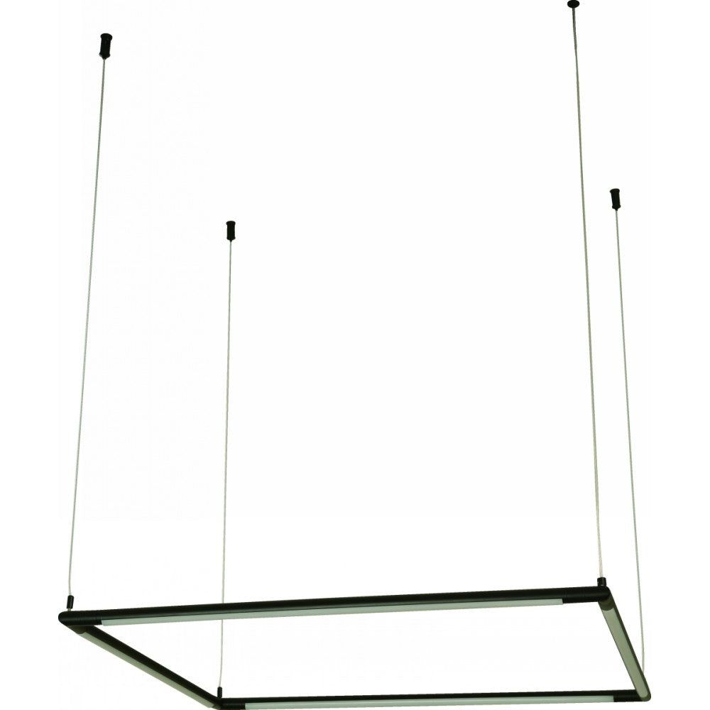 LAMP. LED COLGANTE NEGRO 52W 100-277V 3000K
