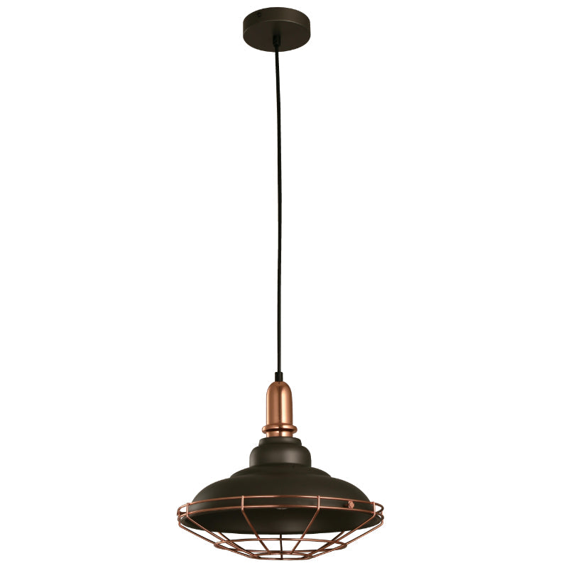 Lámpara Colgante Gris 1L E27 60W