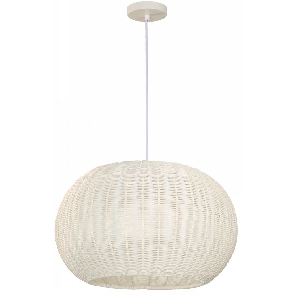 LAMP. COLGANTE BLANCO 1L E27 100W