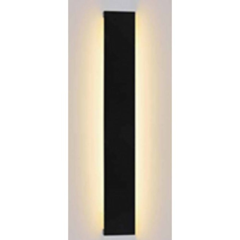 LAMP. LED EXT. DE PARED NEGRO 30W 100-240V 3000K