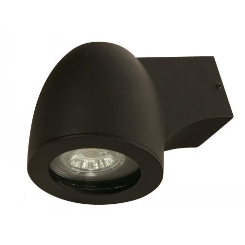 Lámpara Exterior Pared Negro 1L Gu10 7W