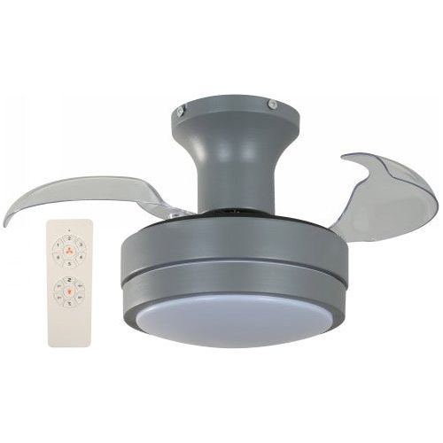 VENTILADOR LED DC MOTOR GRIS 20W, 3000,4000,6500K