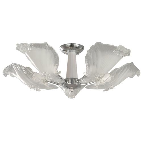 LAMP. TECHO CROMO 5L E27 60W