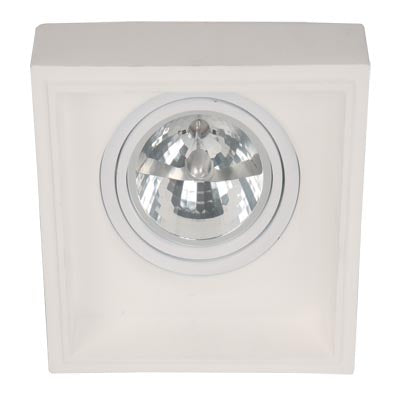 LAMP. TECHO AR111*1L*50W (N/B) ACAB.BLANCO MATE