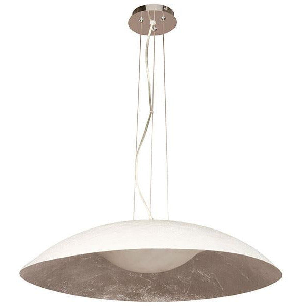 LAMP. COLGANTE SATIN NÍQUEL 1L E27 20W