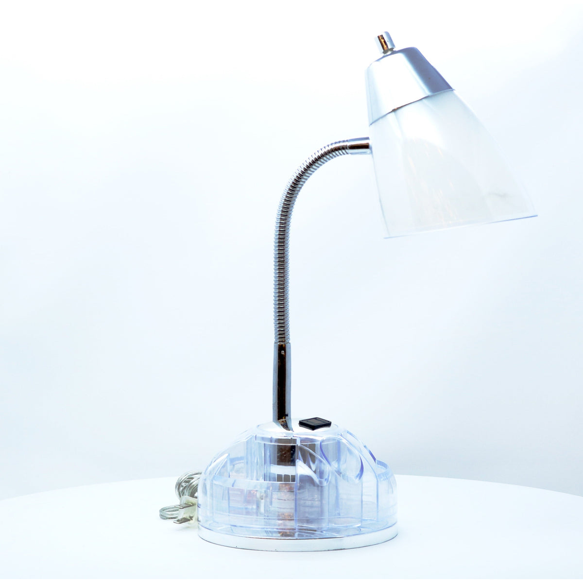 LAMP. ESCRITORIO TRANSPARENTE 1L E27 40W