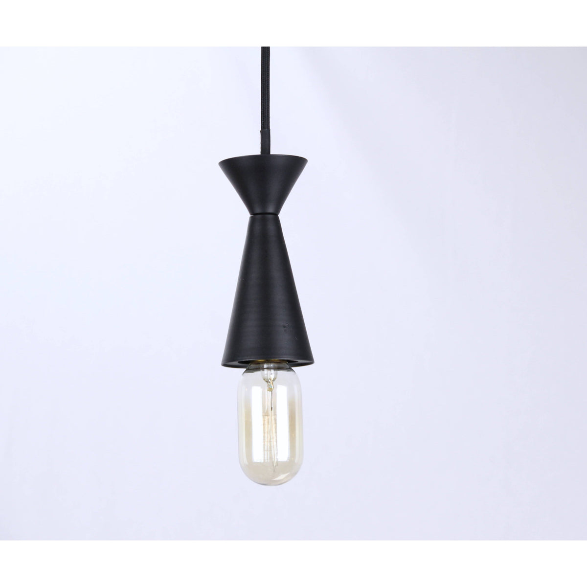 LAMP. COLGANTE NEGRO 1L E27 60W