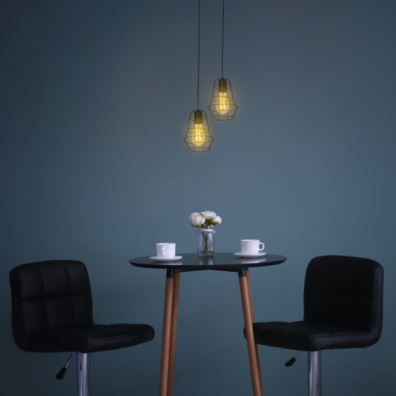 LAMP. COLGANTE NEGRO 1L E27 60W