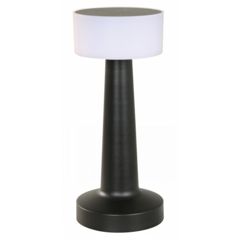 LAMP. LED DE MESA NEGRO 4W 5V 1600/3000/6000K RECARGABLE CCT EN LA BASE