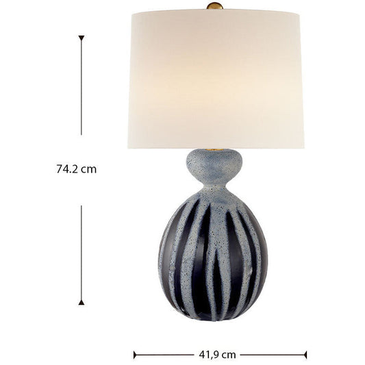 LAMP. MESA AERIN GANNET DRIZZELED COBALT 1L E26 150W