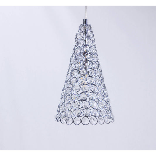 LAMP. COLGANTE CROMO 1L E27 40W