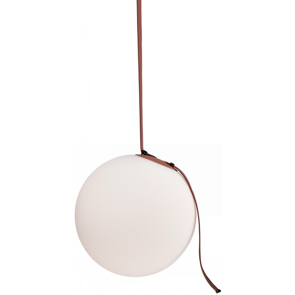 LAMP. LED DE RIEL DE CORREA-SEMIESFERA TERRACOTA 8W 48V 3000K
