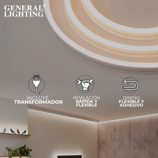 CINTA LUMINOSA LED EXT. 20W 120V 6000K TRANSFORMADOR INCLUIDO