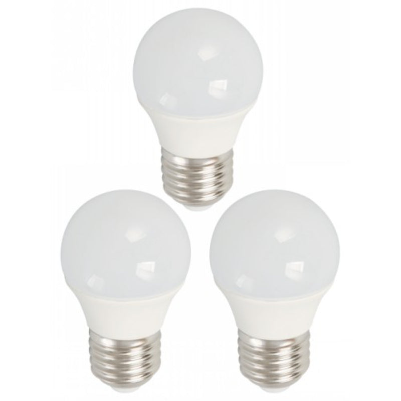 BOMBILLO LED G45 E27 5W 85-265V 3000K 3 PIEZAS