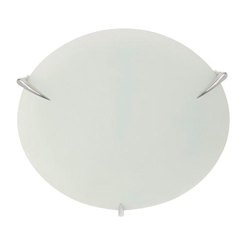 LAMP. TECHO CROMO+BLANCO 1L E27 60W