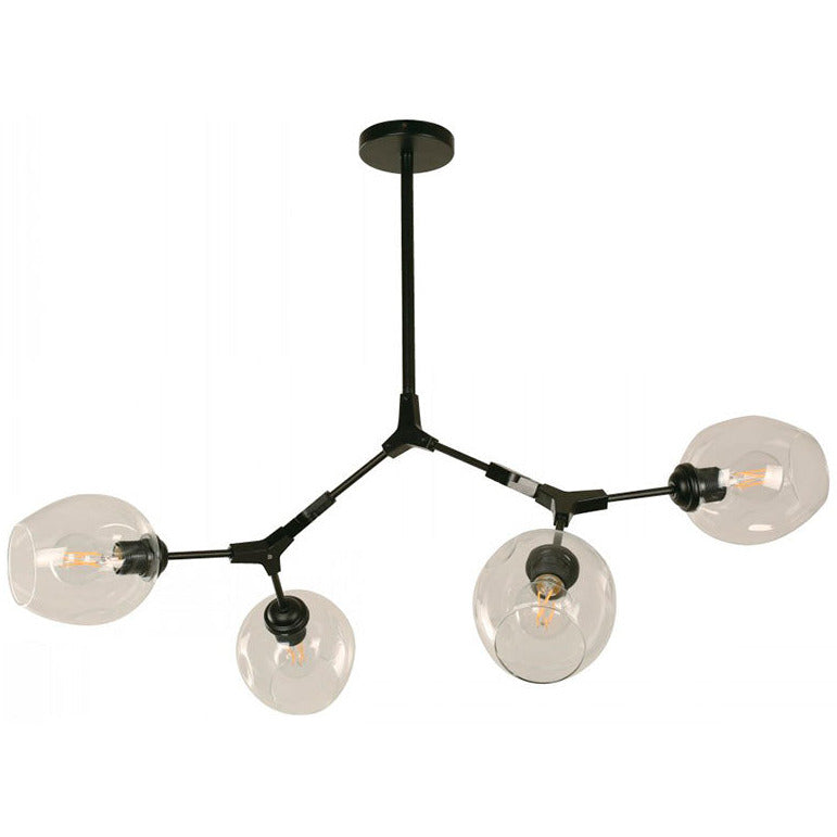 LAMP. COLGANTE NEGRO 4L E27 40W