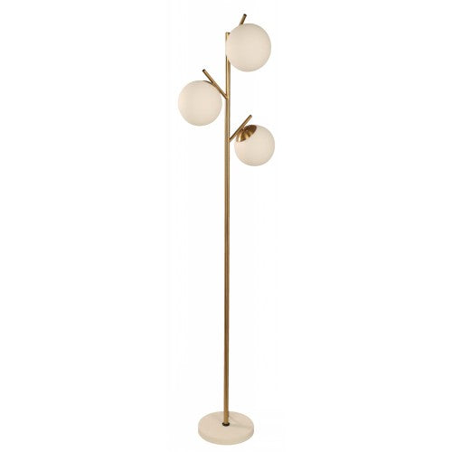LAMP. PIE BRONCE SATINADO 3L E27 40W