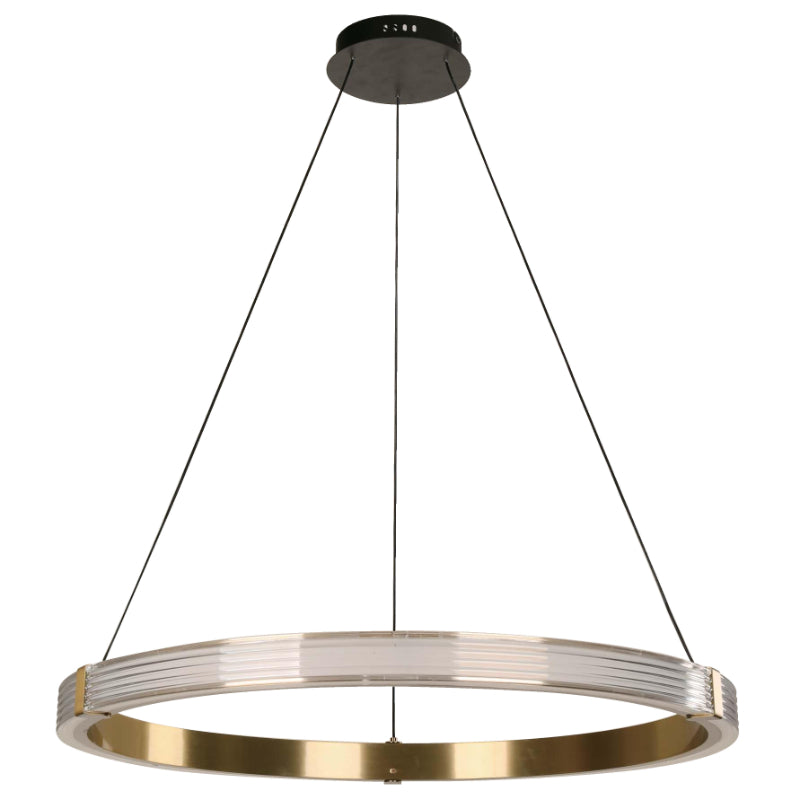 Lámpara Led Colgante Dorado 1L 42W 100-240V 3000K