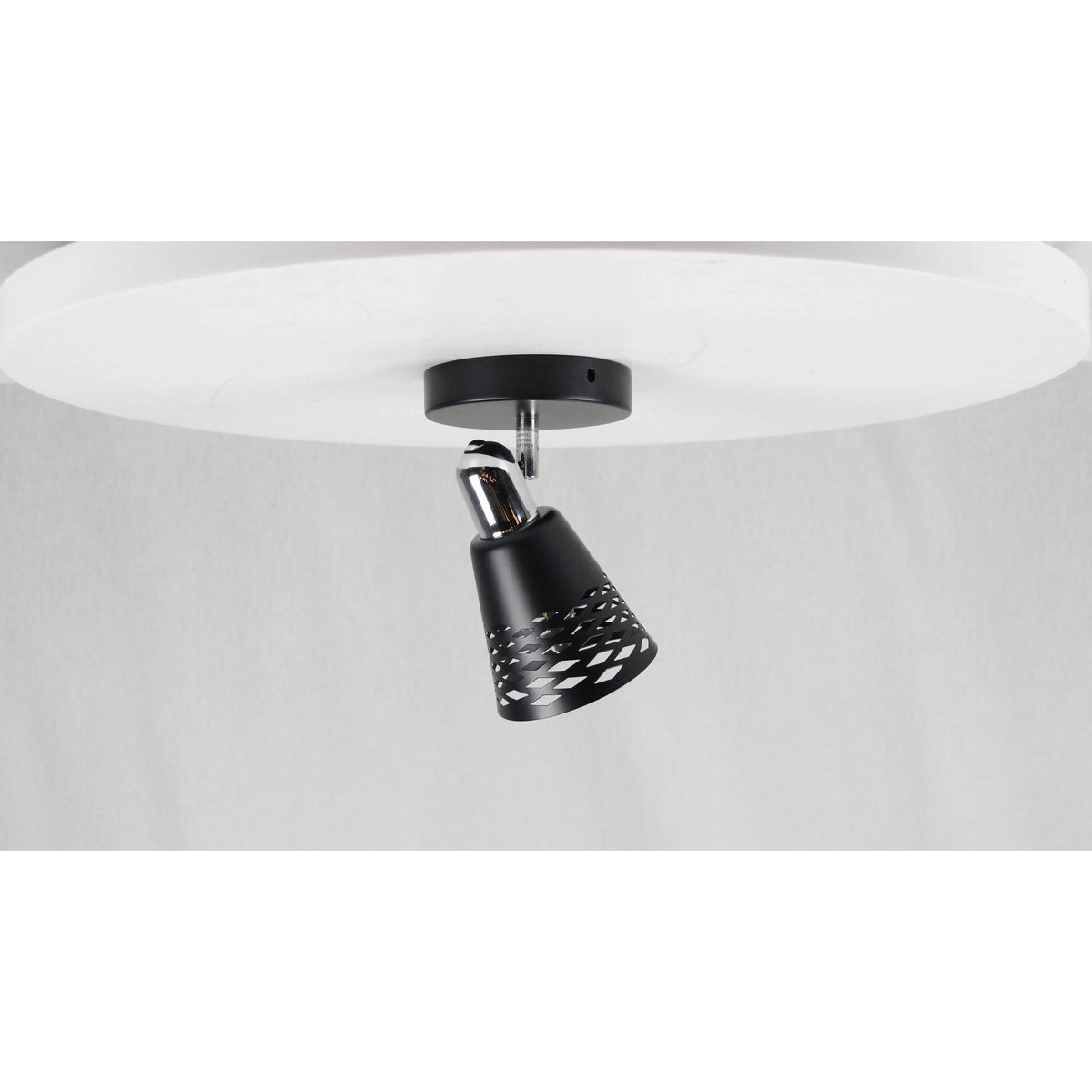 LAMP. TECHO REFLECTORA NEGRO 1L E14 40W