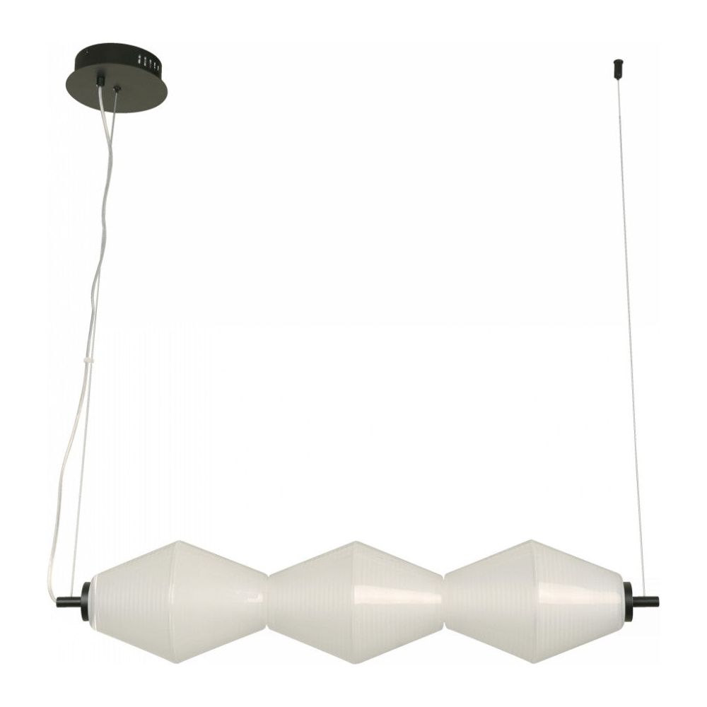 LAMP. LED COLGANTE NEGRO 24W 100-240V 3000K