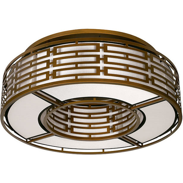 LAMP. TECHO BRONZE ANTIGUO 8L E27 40W