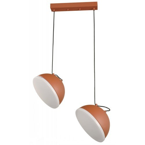 LAMP. COLGANTE LED 2L TERRACOTA 22W 100-240V 3000K/4500K/6500K