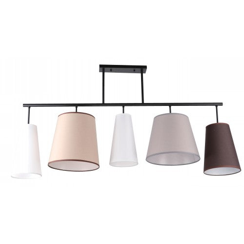 LAMP. TECHO NEGRO 5L E27 40W