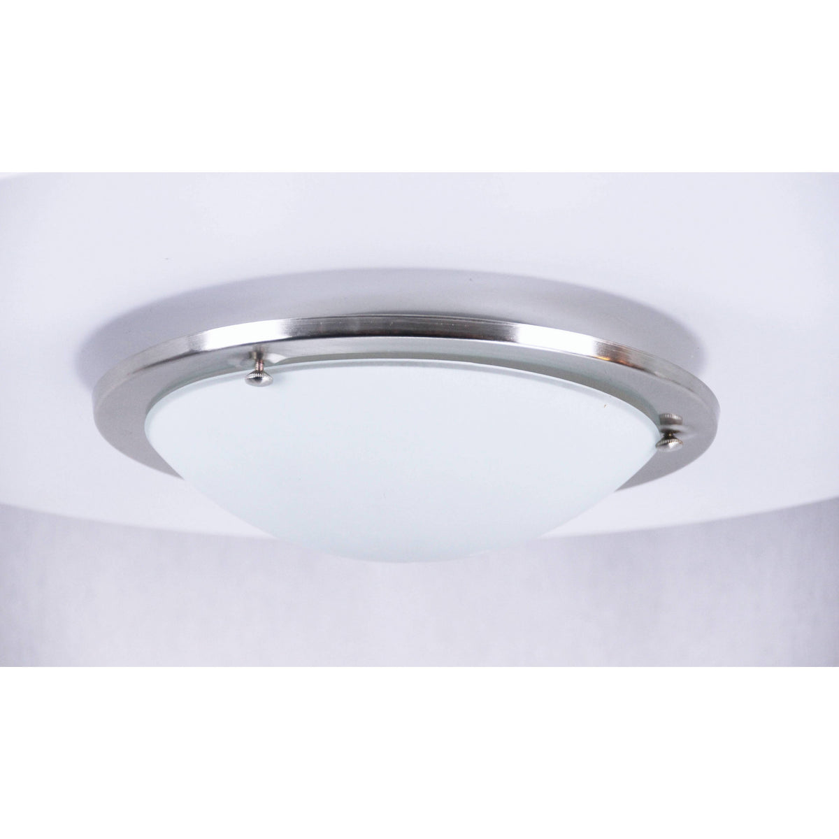LAMP. TECHO NIQUEL SATINADO 1L E27 60W
