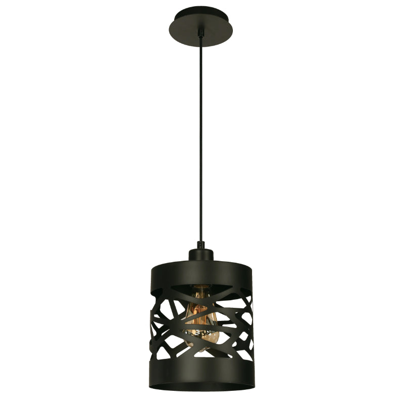 LAMP. COLGANTE NEGRO 1L E27 40W