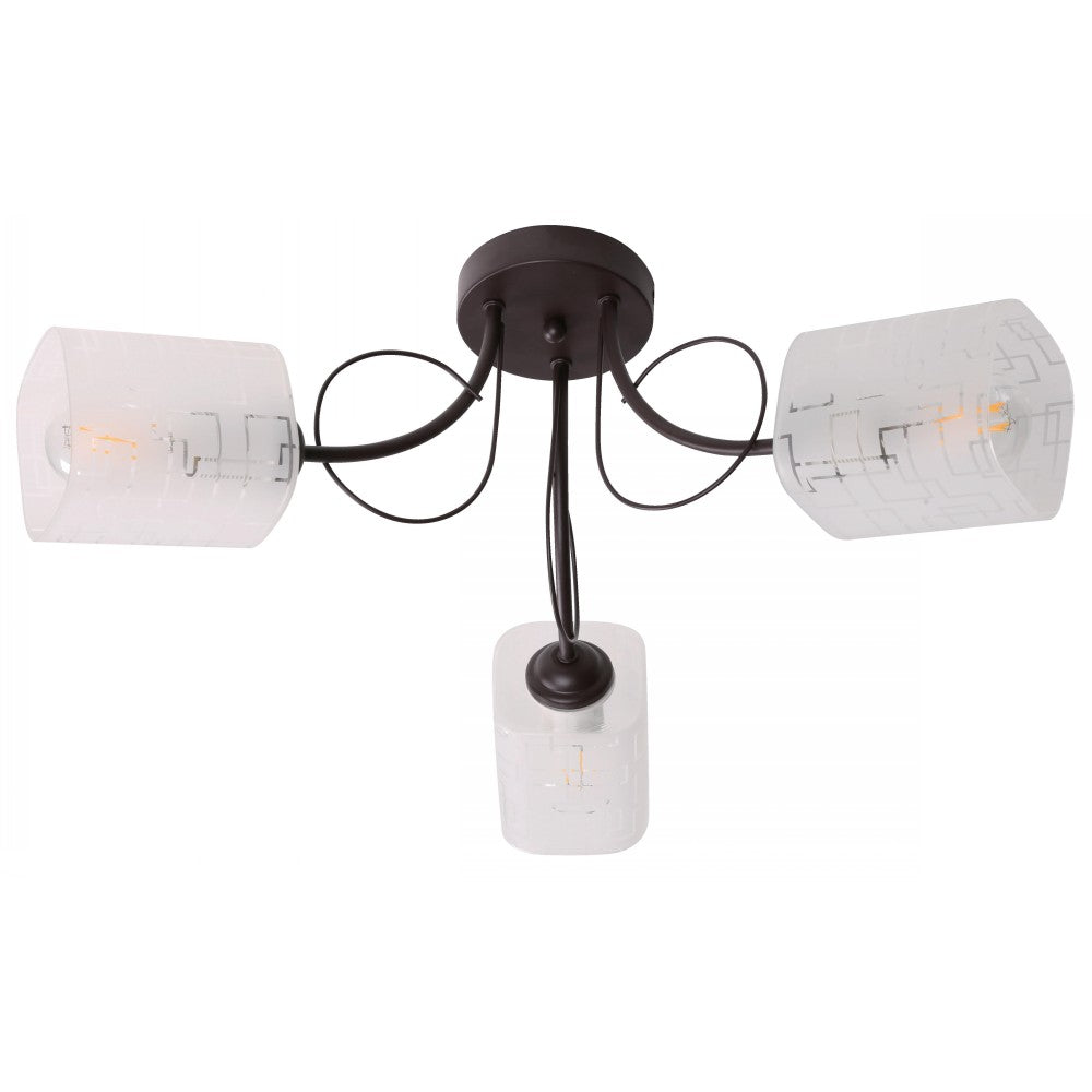 LAMP. TECHO CHOCOLATE 3L E27 40W