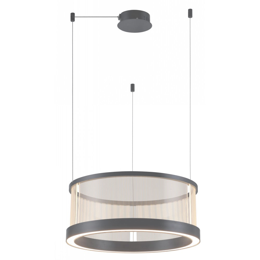 LAMP. LED COLGANTE GRIS 50W 100-240V 3000K