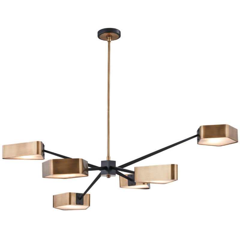 Lámpara Techo Bronce 6L E27 9W