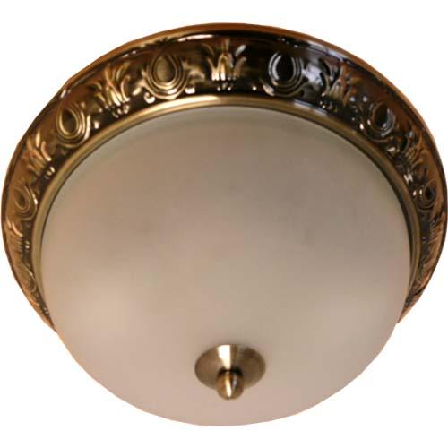 LAMP. TECHO BRONCE ANTIGUO 2L E27 60W