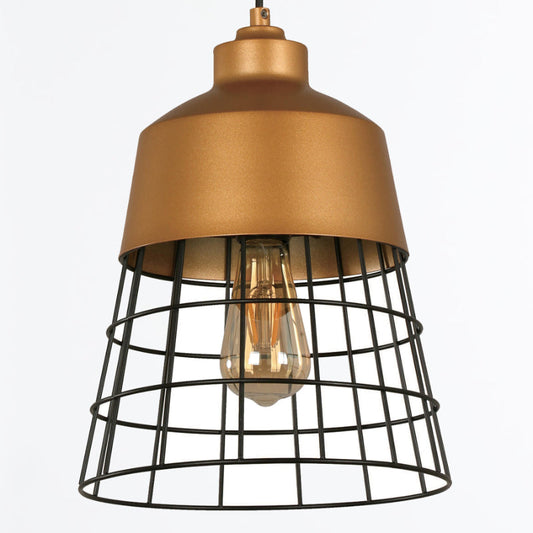 Lámpara Colgante Dorado 1L E27 60W