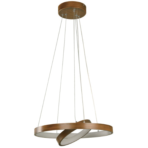 LAMP. LED TECHO ACAB. MADERA 24W 100-240V 3000K