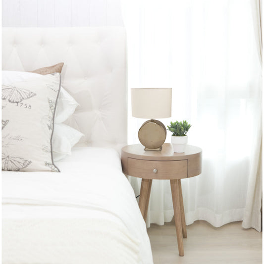 LAMP. MESA CROMO 1L E27 60W